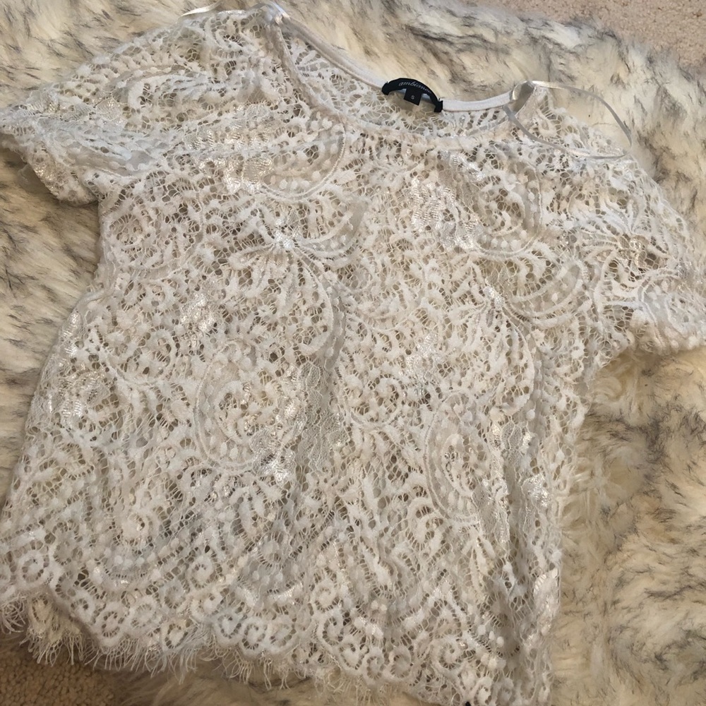Lace coverup top